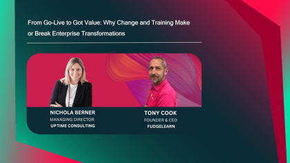 Tony Cook and Nichola Berner Session Speakers