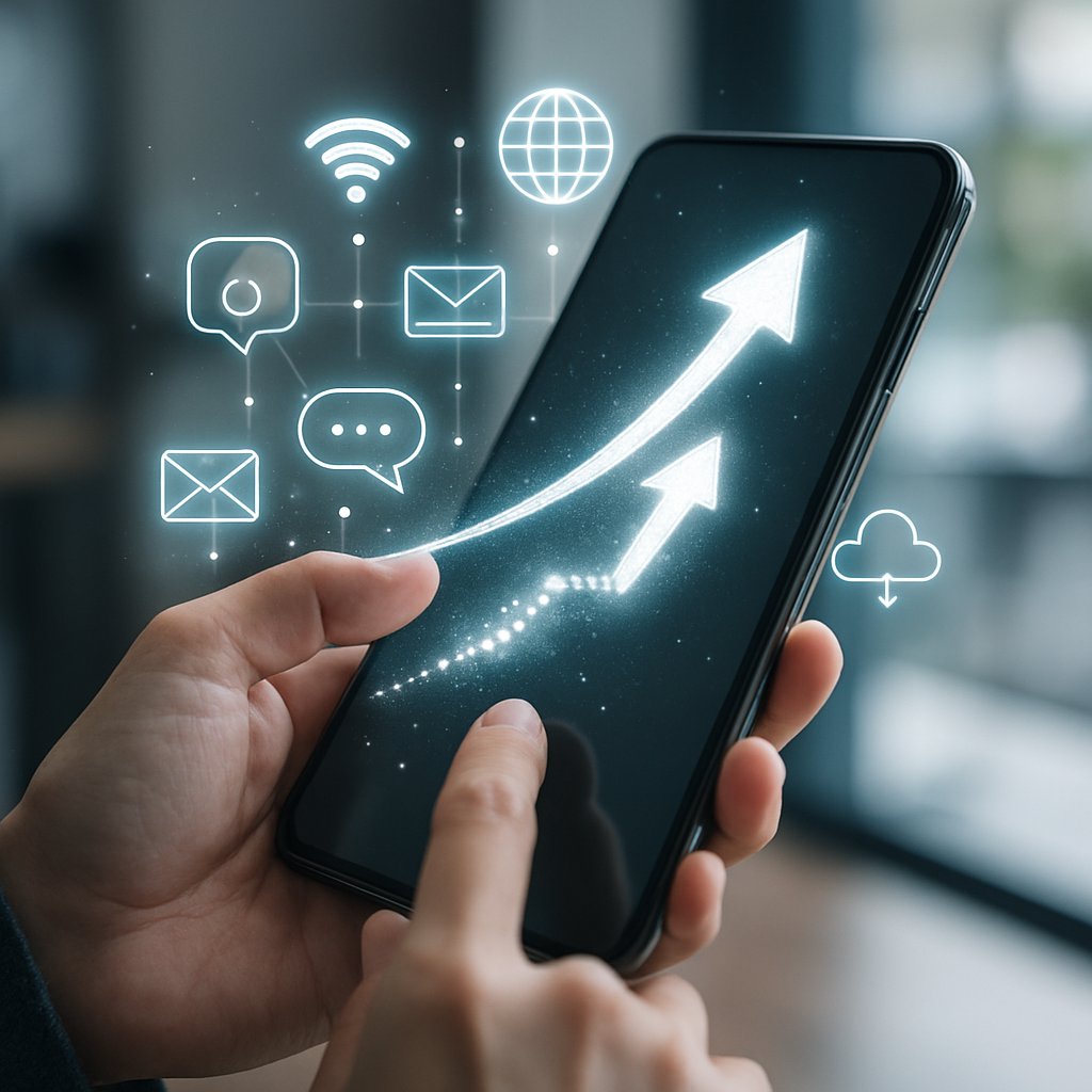 create an image showing digital adoption and technology with no words